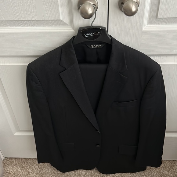 Men’s dark heather, gray, Joseph, a banks, two piece suit with a cat trousers - Picture 2 of 8